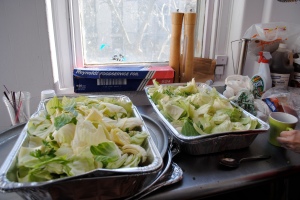 cabbage prepped